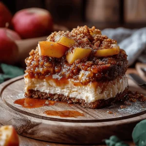 Caramel Apple Pie Cheesecake