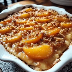 Peach Crisp with Fresh Peaches