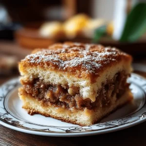 Moist Apple Crumble Coffee Cake