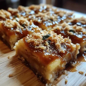 Salted Caramel Apple Crumble Bars