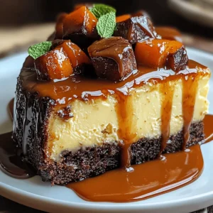Caramel Brownie Cheesecake