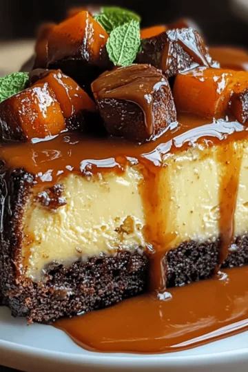 Caramel Brownie Cheesecake