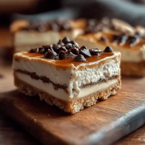 No Bake Peanut Butter Cheesecake Bars