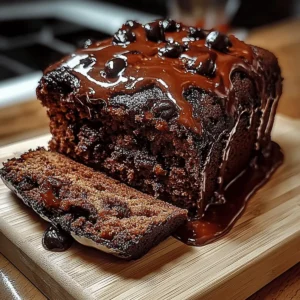Hot Fudge Brownie Bread