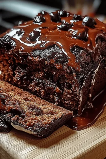 Hot Fudge Brownie Bread