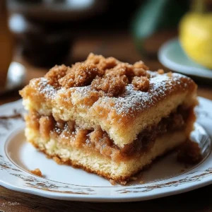 Moist Apple Crumble Coffee Cake