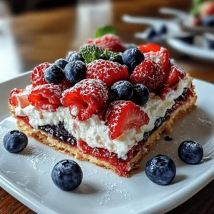 No Bake Summer Berry Lasagna