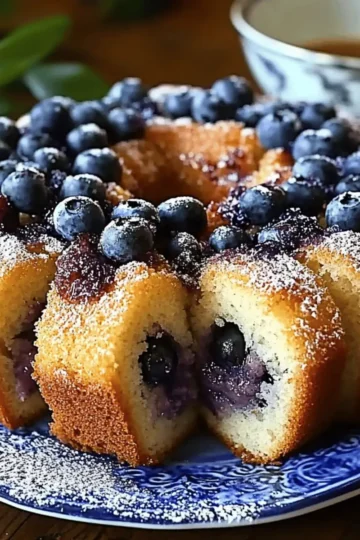 Blueberry Sour Cream Coffee Cake