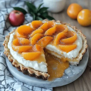 Fresh Peach Pie with Cream Cheese Filling