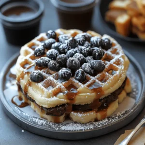 Decadent Chocolate Chip Waffles
