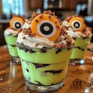 Zombie Dirt Pudding Cups
