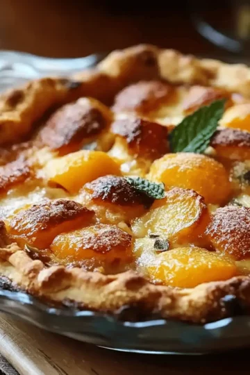 Double Crust Brown Butter Peach Cobbler