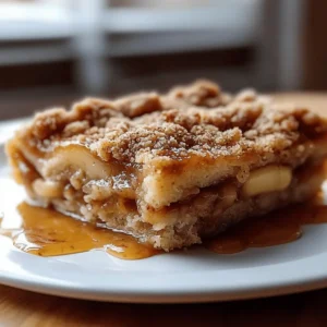 Salted Caramel Apple Crumble Bars