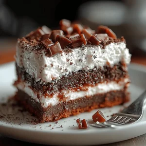 Brownie Refrigerator Cake