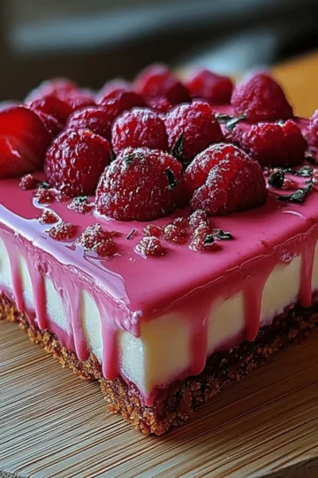Pink Velvet Raspberry Cheesecake
