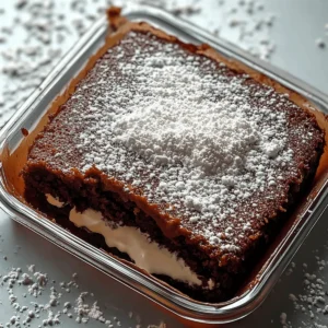 Dark Chocolate Mousse Brownies