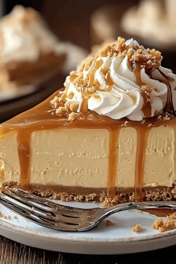 Butterscotch Cheesecake with Salted Caramel Top