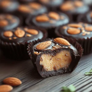 Chocolate Covered Almond Butter Stuffed