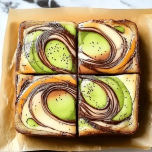 Pistachio Blondies Swirled with Cheesecake