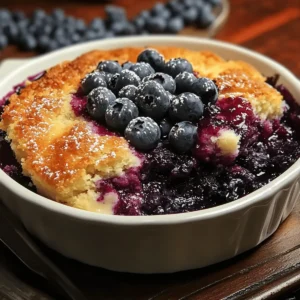Southern Style Blueberry Cobbler
