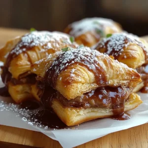 Air Fryer Snickers Pastries