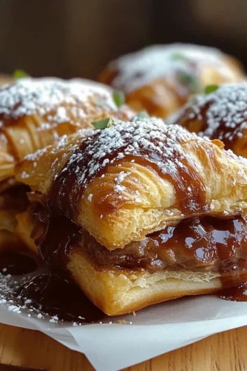 Air Fryer Snickers Pastries