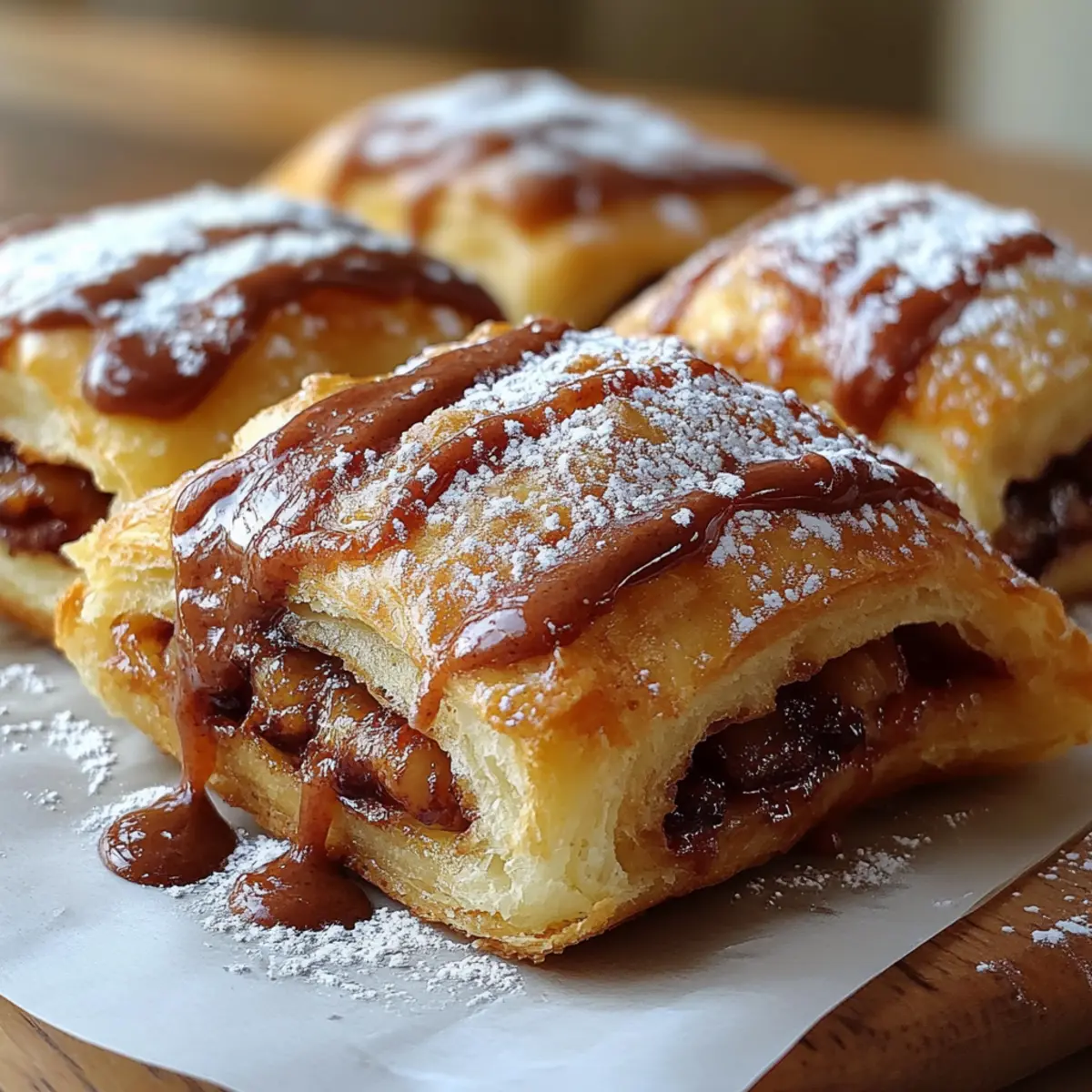 Air Fryer Snickers Pastries