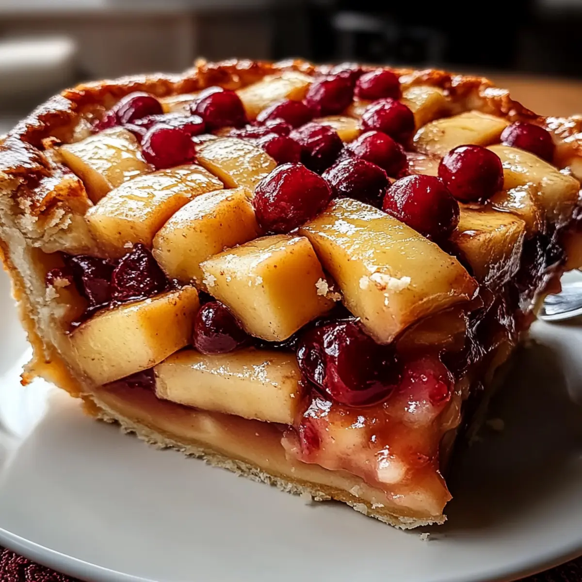 Apple Cranberry Holiday Pie