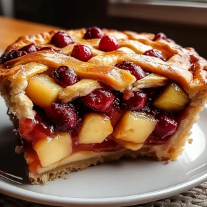 Apple Cranberry Holiday Pie