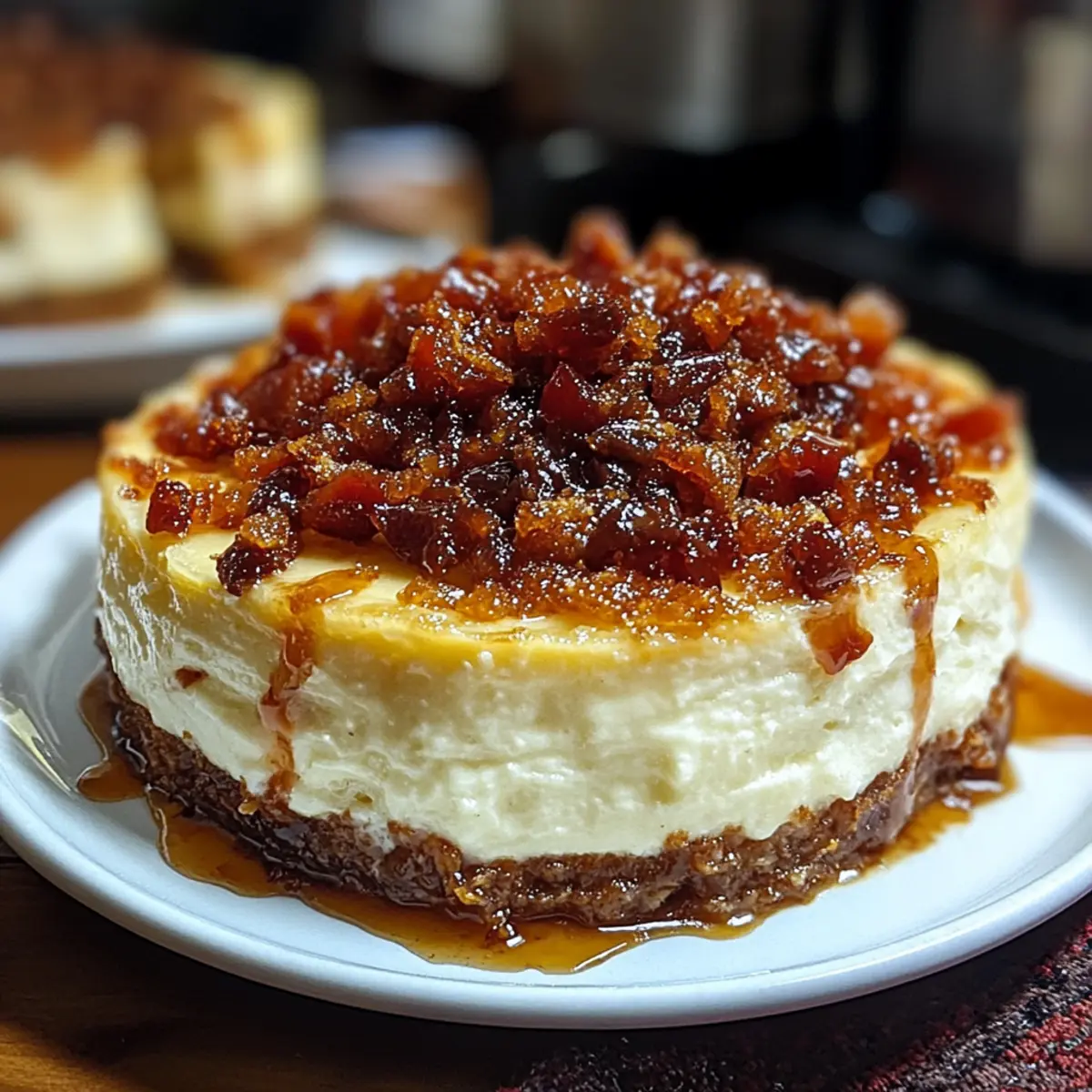 Bacon Caramel Cheesecake