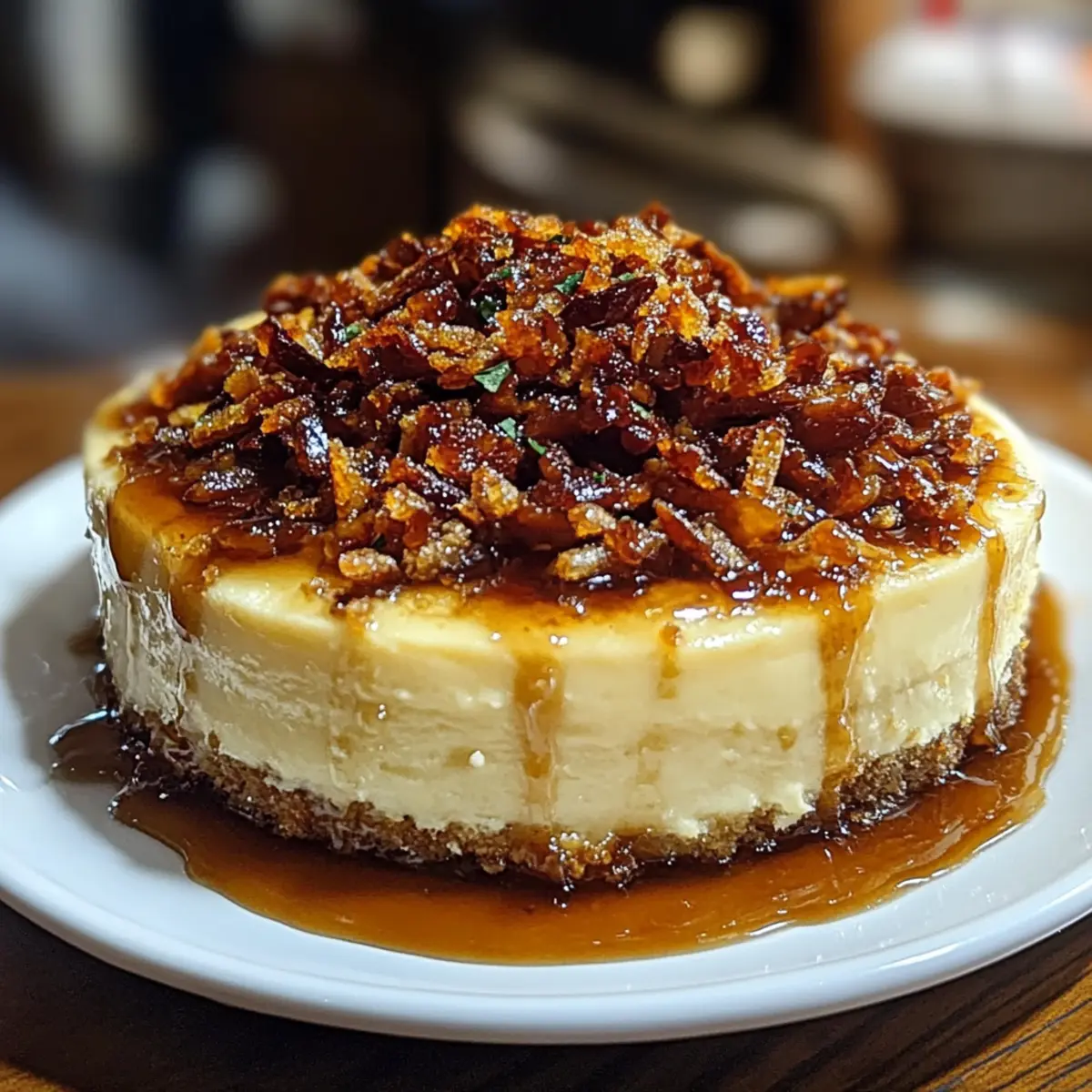 Bacon Caramel Cheesecake