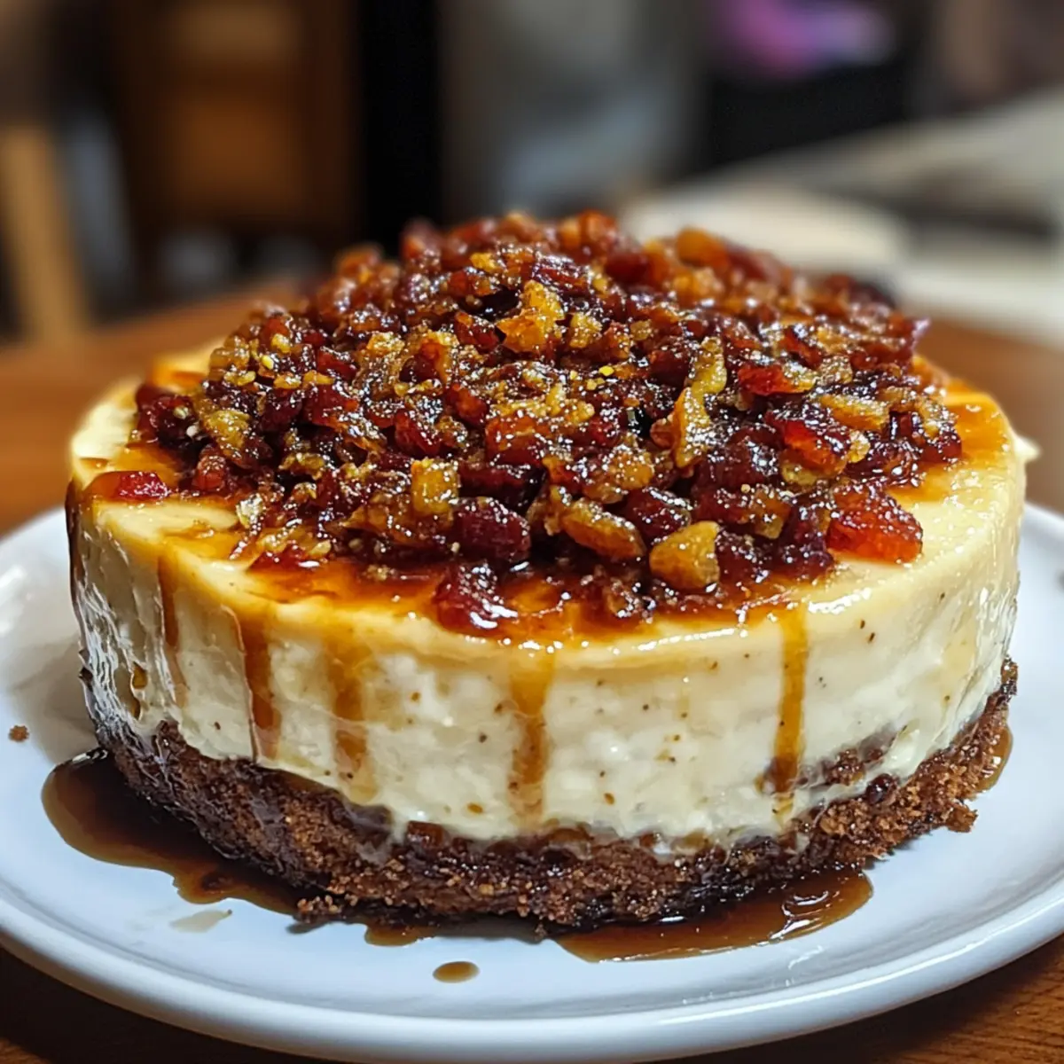 Bacon Caramel Cheesecake