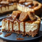 Biscoff Cookie Crust Cheesecake