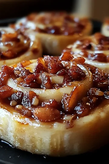 Bourbon Maple Bacon Cinnamon Rolls