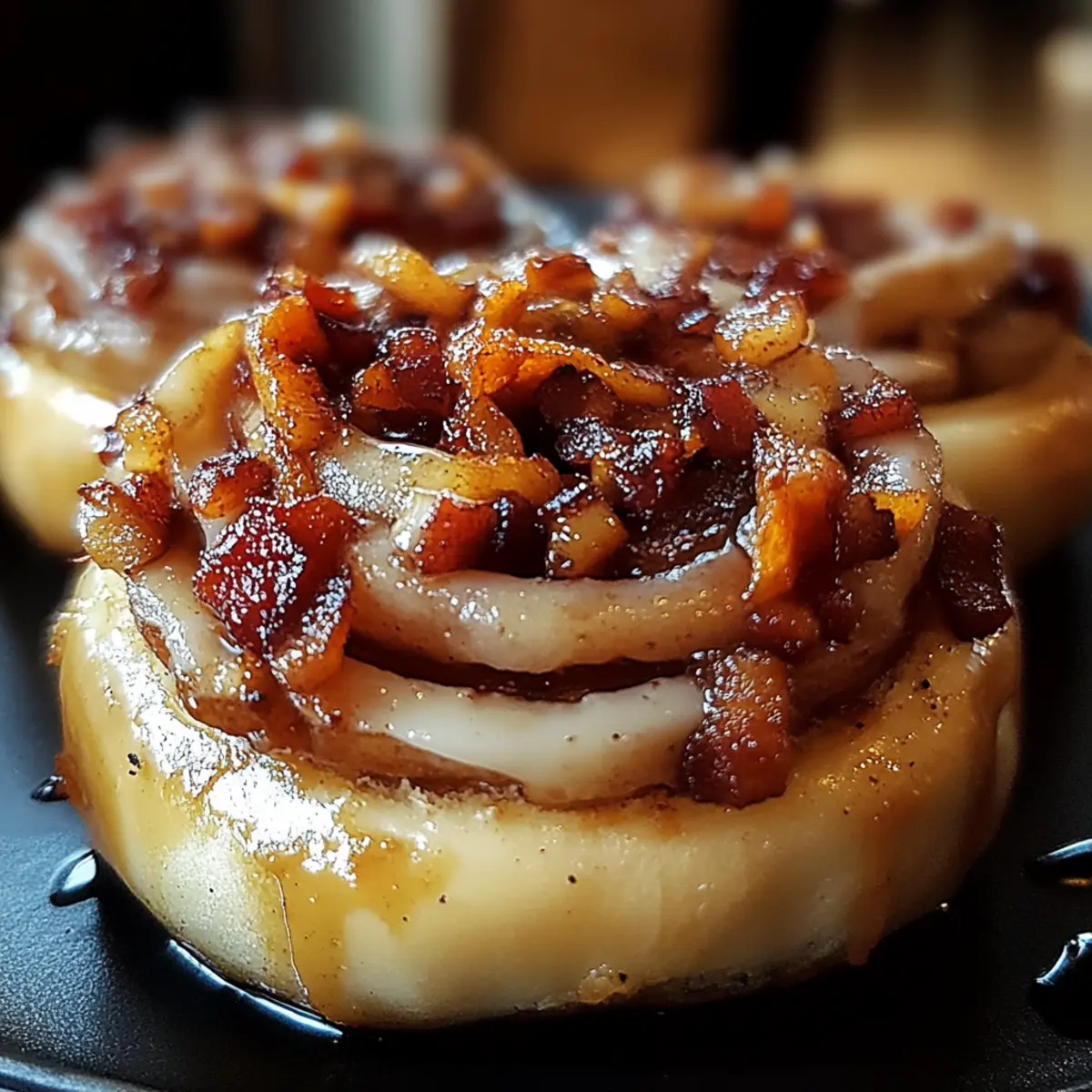 Bourbon Maple Bacon Cinnamon Rolls