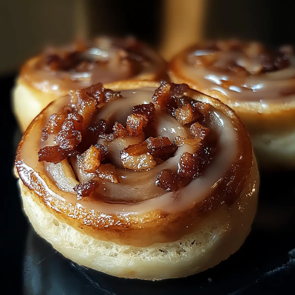 Bourbon Maple Bacon Cinnamon Rolls