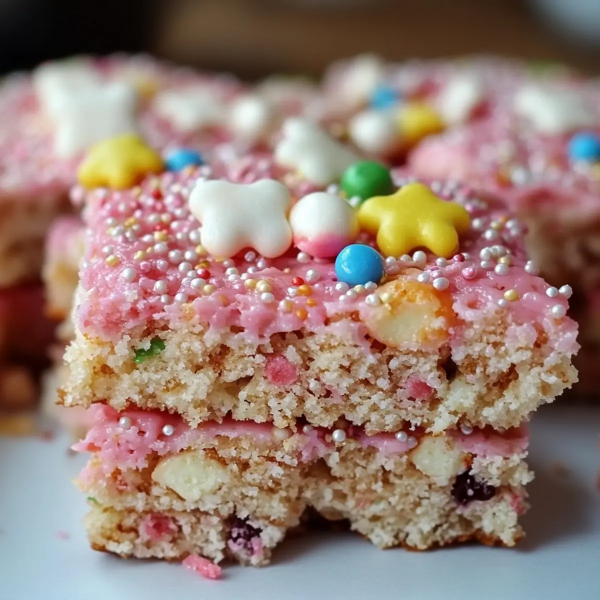 Circus Animal Cookie Rice Krispie Treats