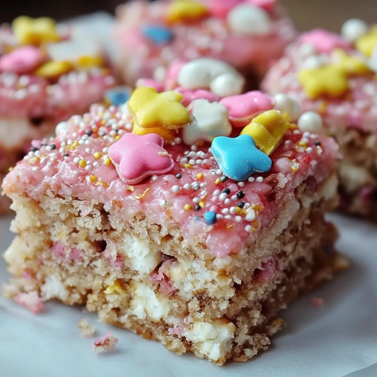 Circus Animal Cookie Rice Krispie Treats