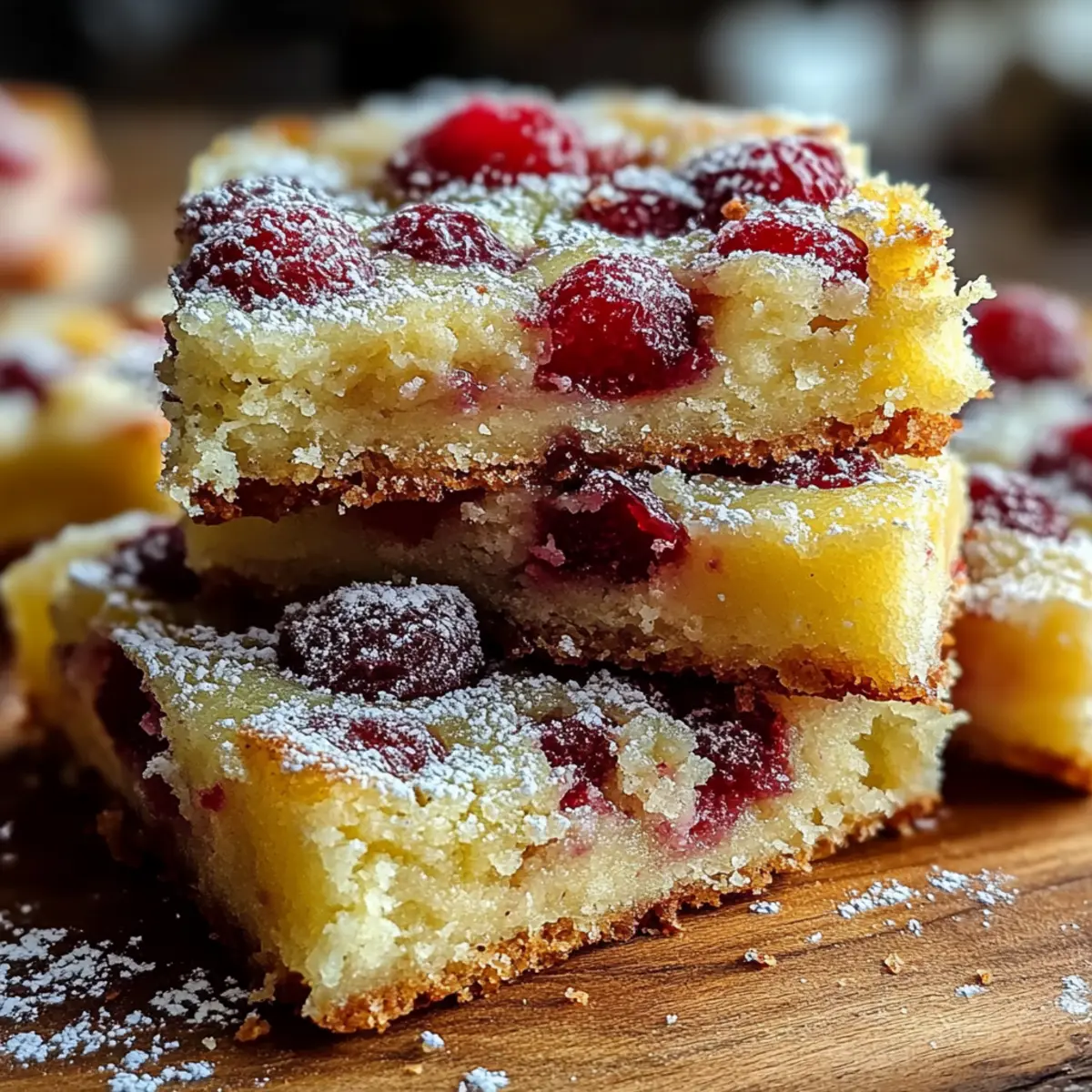Cranberry Lemon Bars