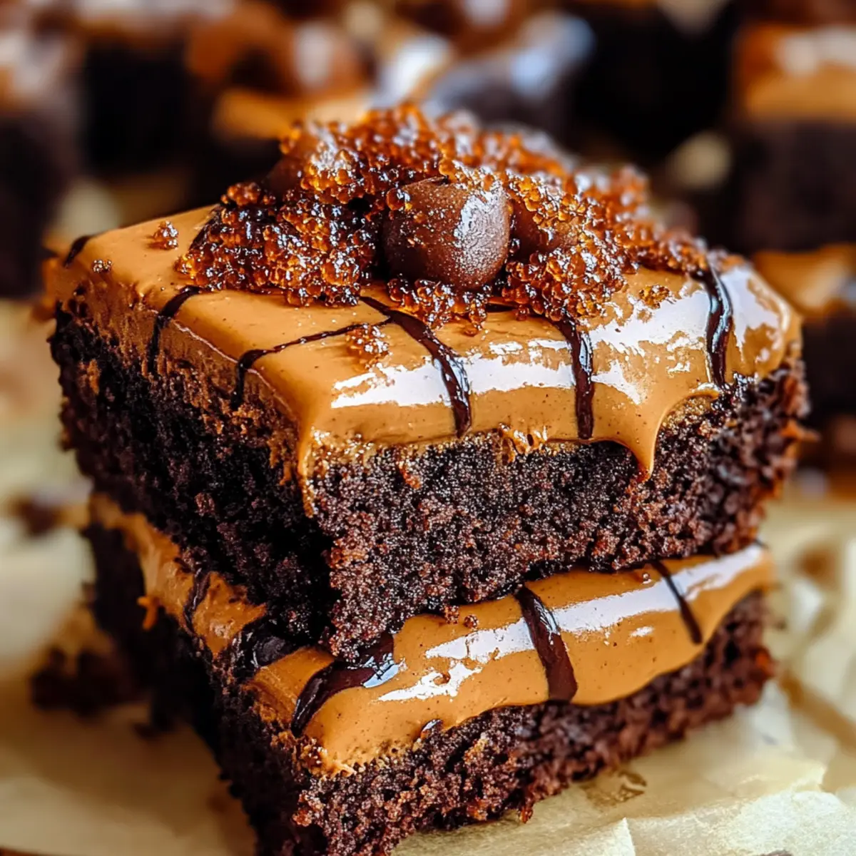 Fudgy Biscoff Brownies