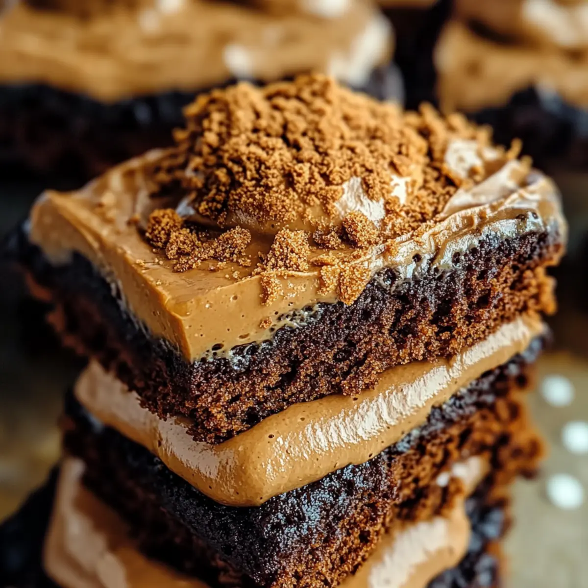Fudgy Biscoff Brownies