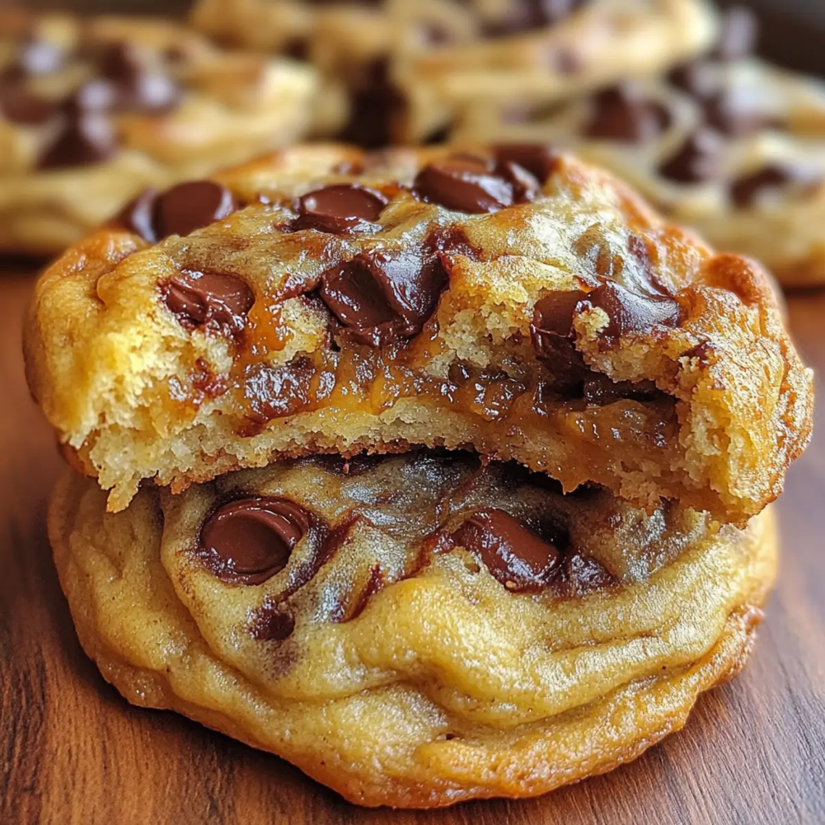 Gooey Chocolate Chip Cookies