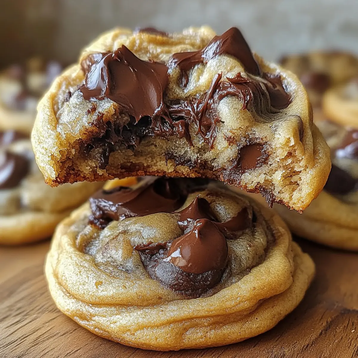 Gooey Chocolate Chip Cookies