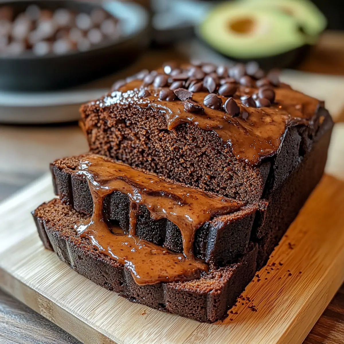 Hot Fudge Brownie Bread