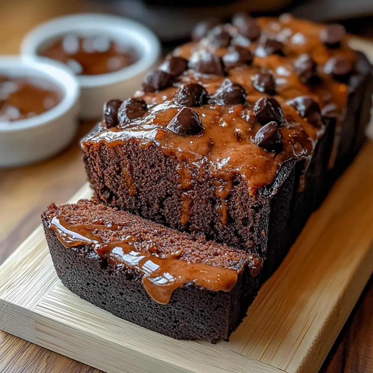 Hot Fudge Brownie Bread