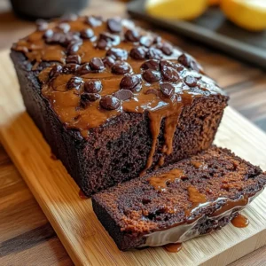 Hot Fudge Brownie Bread