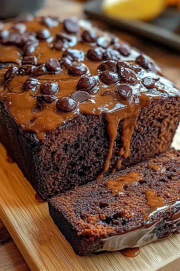 Hot Fudge Brownie Bread