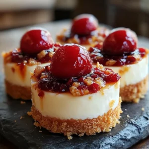 Mini Cherry Cheesecakes