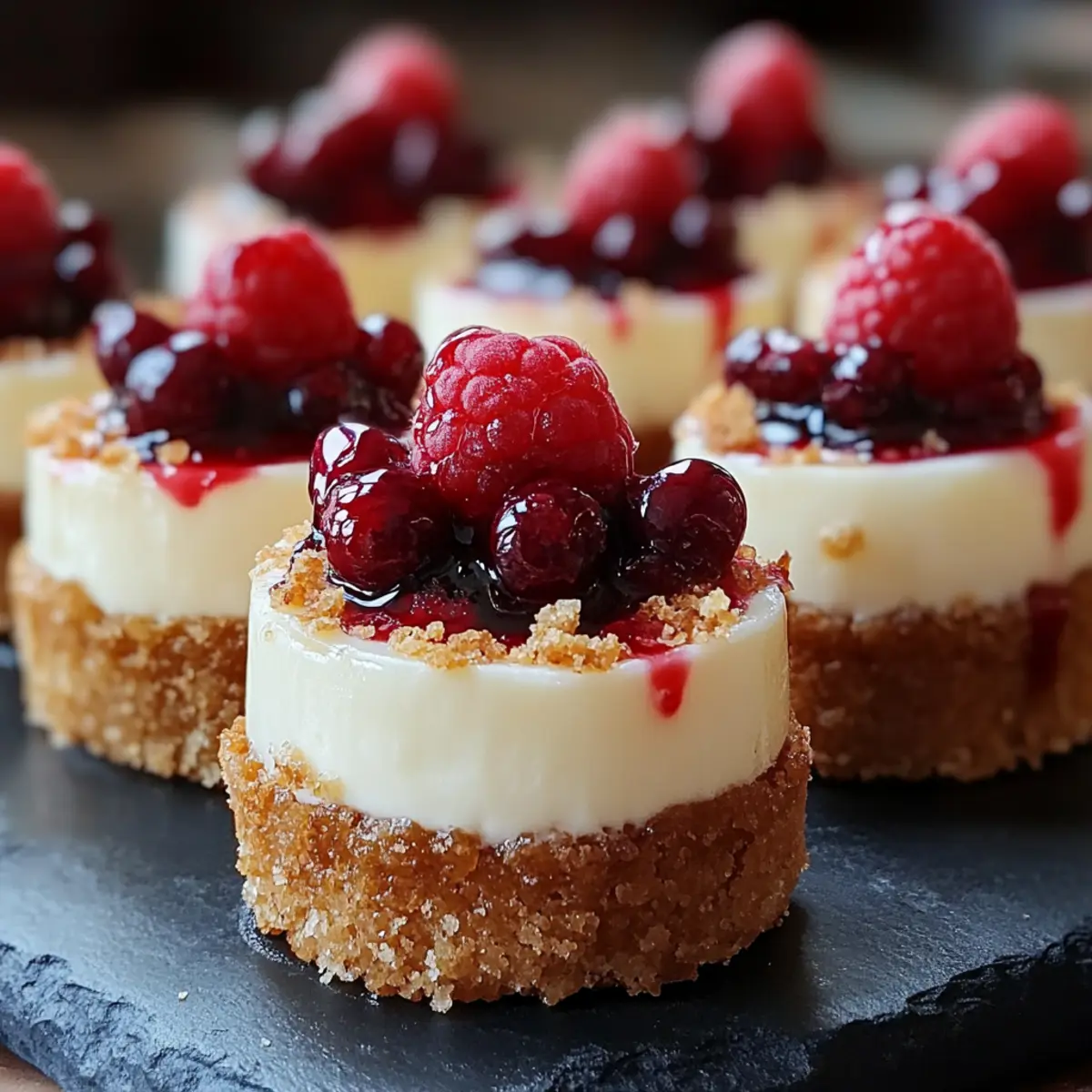 Mini Cherry Cheesecakes
