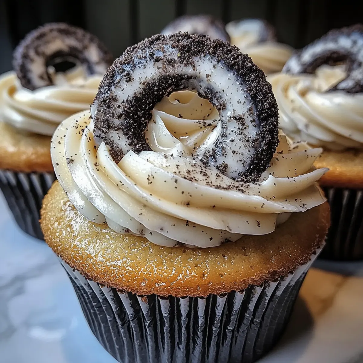 Oreo Cupcakes Doctored Cake Mix